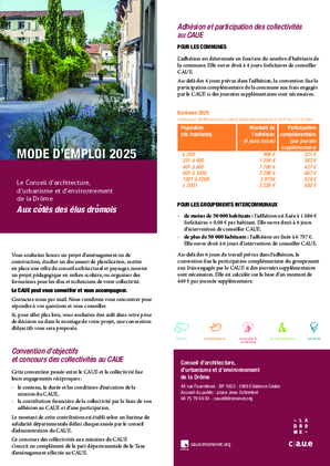 Plaquette de présentation du CAUE