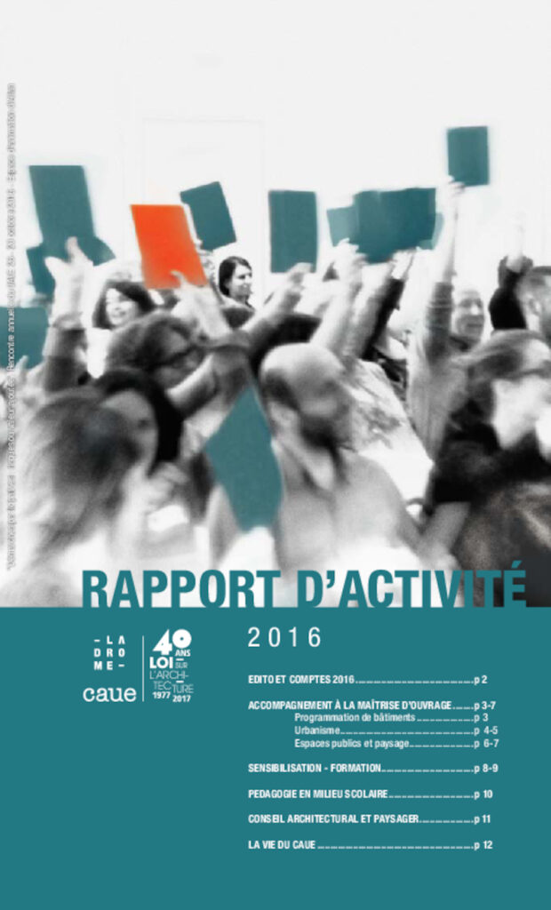 Rapport d&rsquo;activité 2016