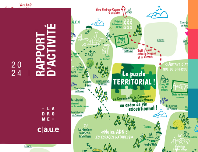 Découvrez le rapport d&rsquo;activité 2024 du CAUE de la Drôme